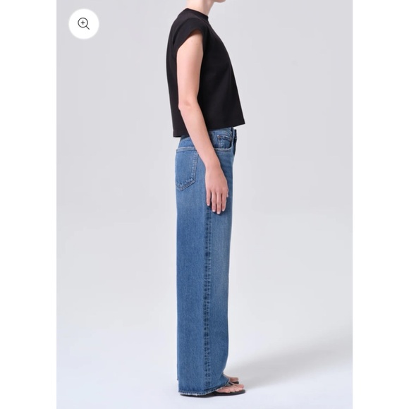 AGOLDE Low Slung Wide-Leg Baggy Jeans Essence Blue 28 - Picture 13 of 13